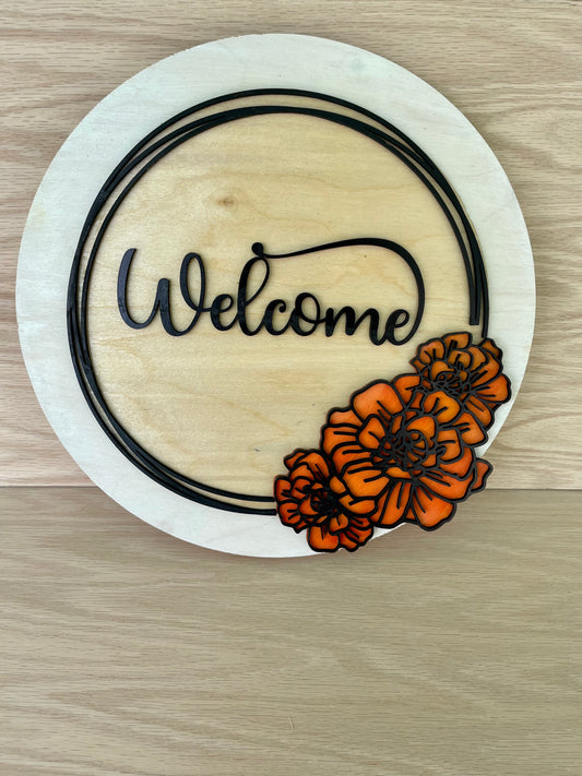 Marigold Welcome Sign